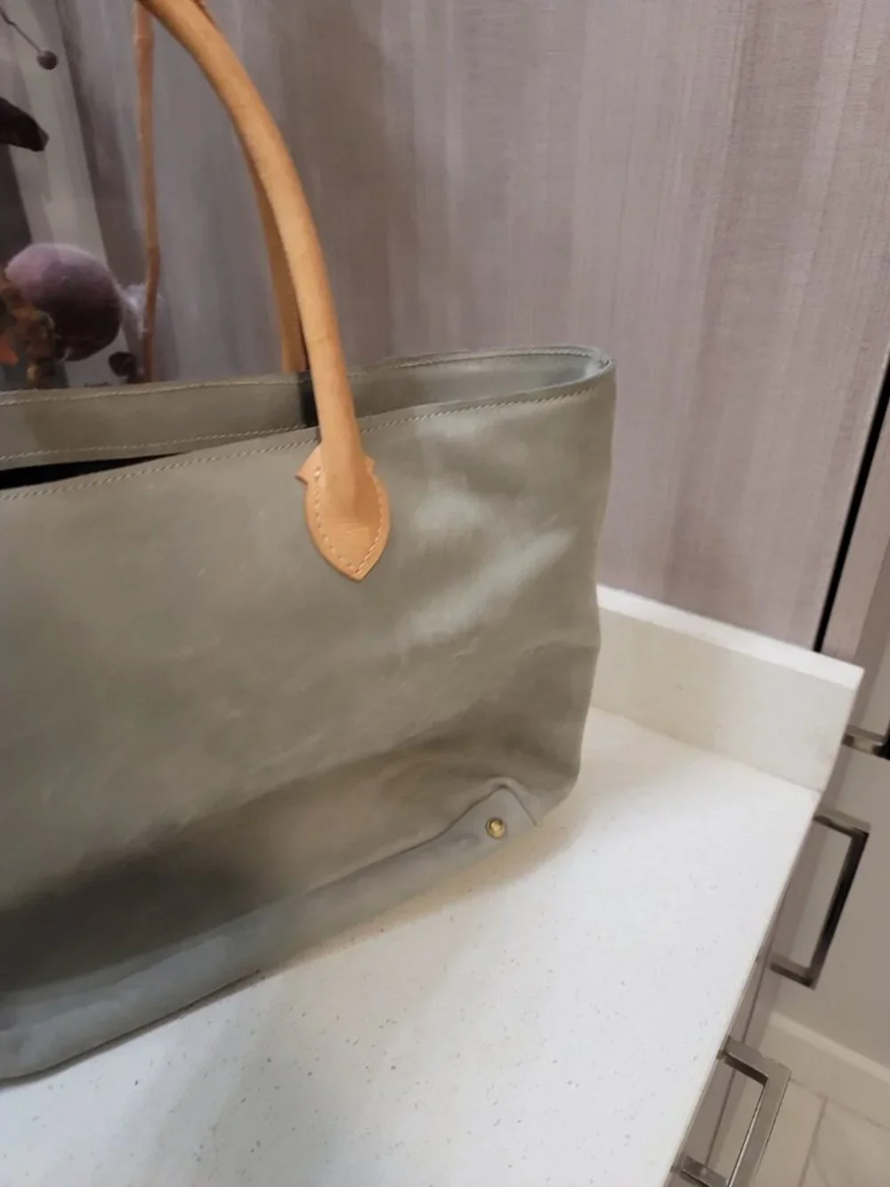 Atelier Luxembourg Leather Bag Gray - Picture 4 of 6